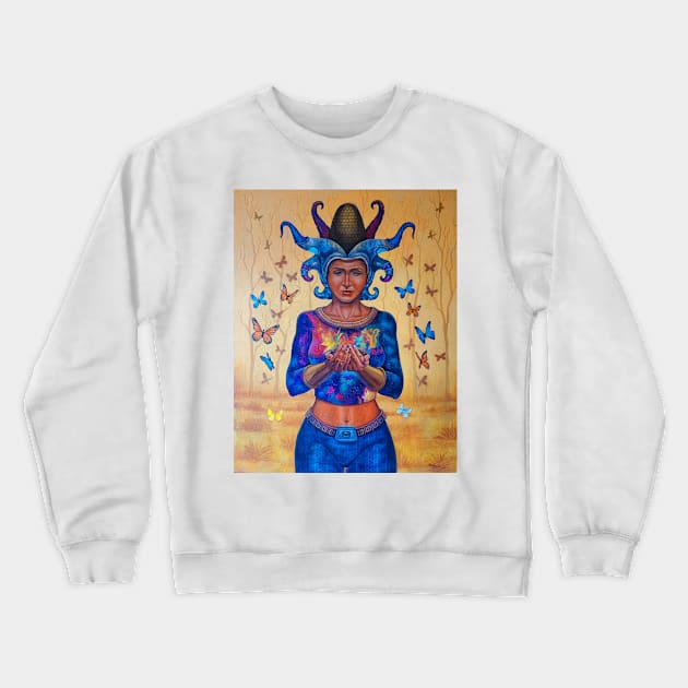 Diosa del maíz Crewneck Sweatshirt by Criss Agred Design